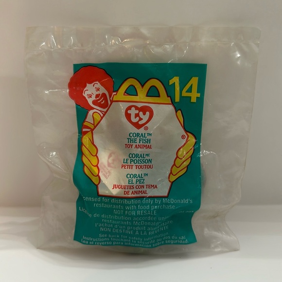 Ty Other - Ty Coral The Fish McDonald’s Beanie Baby